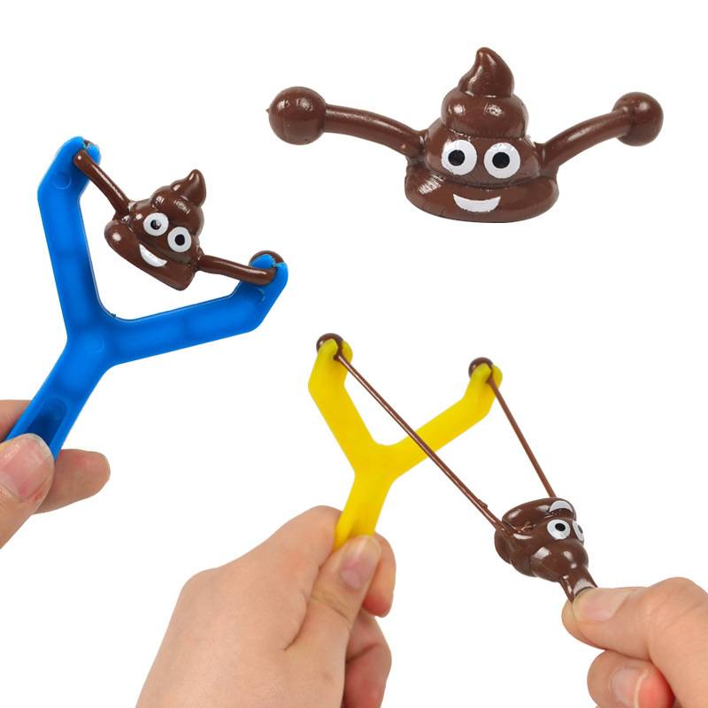 Brown pop + plastic slingshot 3 sets